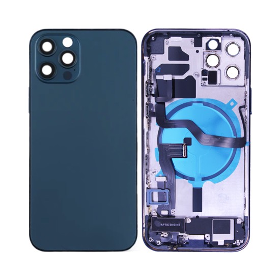 Tapa Trasera con Frame+Flex+Vibrator Apple iPhone 12 Pro Azul